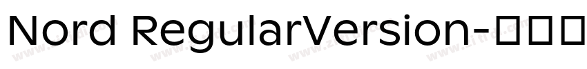 Nord RegularVersion字体转换
